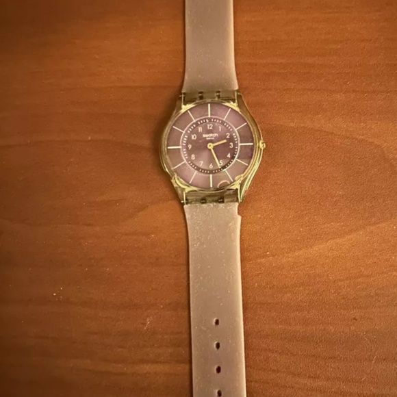 SWATCH Watch Ultra Thin Scarce Purple Watch SFK365 No Battery With Box - Picture 1 of 5
